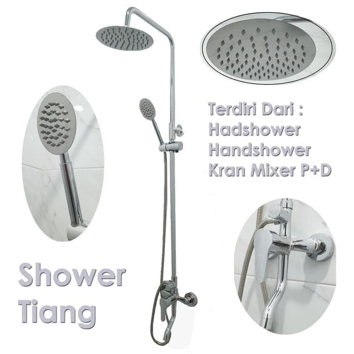 [Ori] Shower Tiang Set Bahan Kuningan Wall Shower Shower Tembok Terbatas