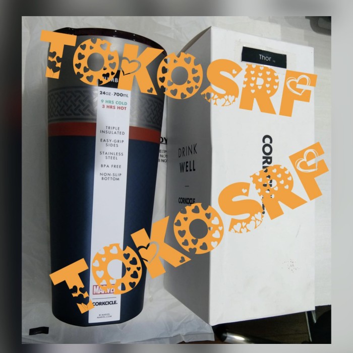 [New] Corkcicle X Marvel Thor 24 Oz Tumbler Gelas Minum Diskon