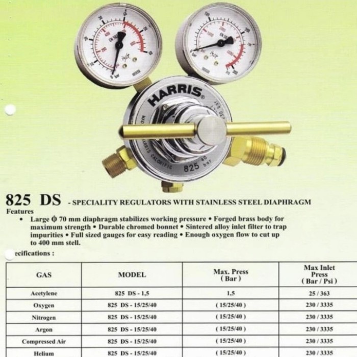 [New] Regulator Harris 825Ds 15 N2 Nitrogen Limited