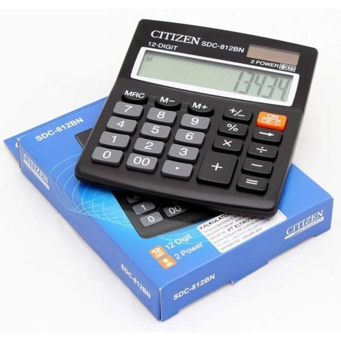 

Kalkulator 12 Digit merk Citizen SDC 812 BN