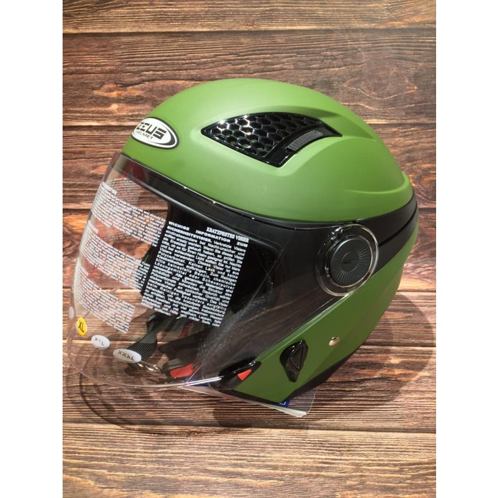 [New Ori] Apparelhedon  Zeus 610 Forest Green  Helm Half Face  Helm  Zeus Bisa Gojek