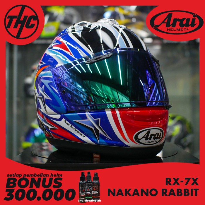 [New Ori] Arai Helmet Rx-7X Nakano Space Rabbit Berkualitas