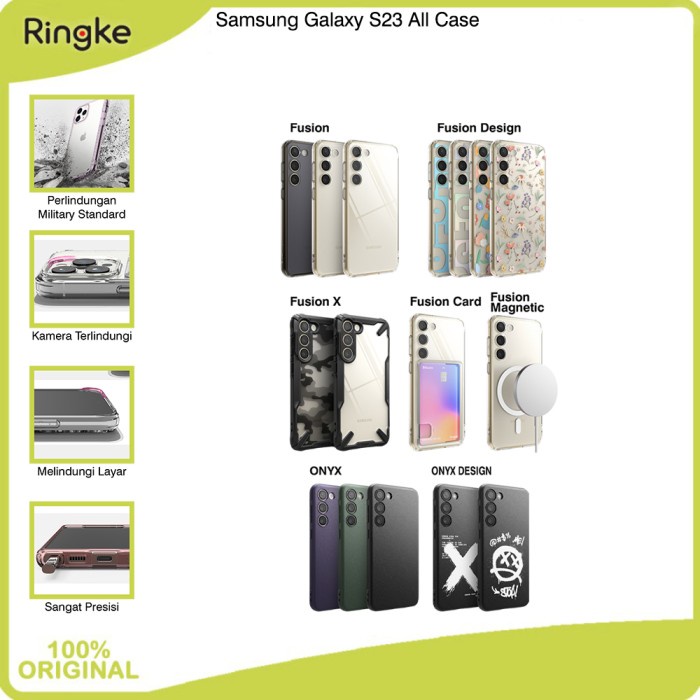 Ringke Samsung Galaxy S23 Casing Softcase Tipis Tahan Banting Magsafe