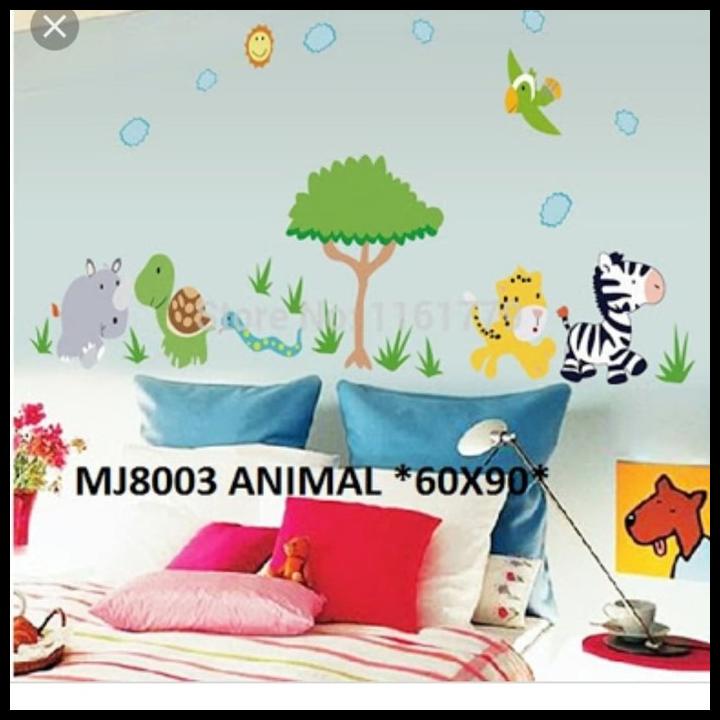 

TERMURAH STICKER TRANSPARAN UK 90X60CM KODE MJ8003 ZEBRA, LION TURTLE !