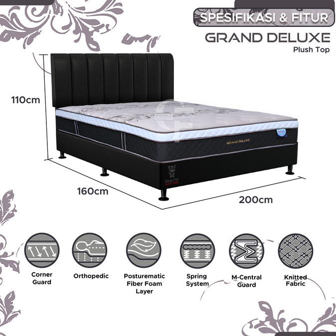 Central Spring Bed Springbed Central Grand Deluxe 160 x 200 Full Set