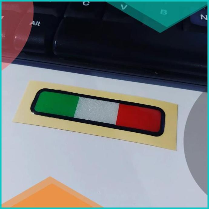 

Sticker Resin Timbul ITALI Lentur 3D Italy Flag 6X1.5CM 20JVLZ3 spare