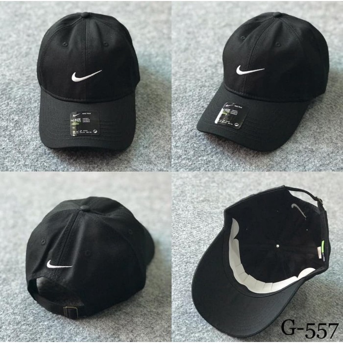 topi TOPI BASEBALL NIKE IMPORT PRIA WANITA - Hitam(F5Y3) topi pria keren kece topi pria topi basebal