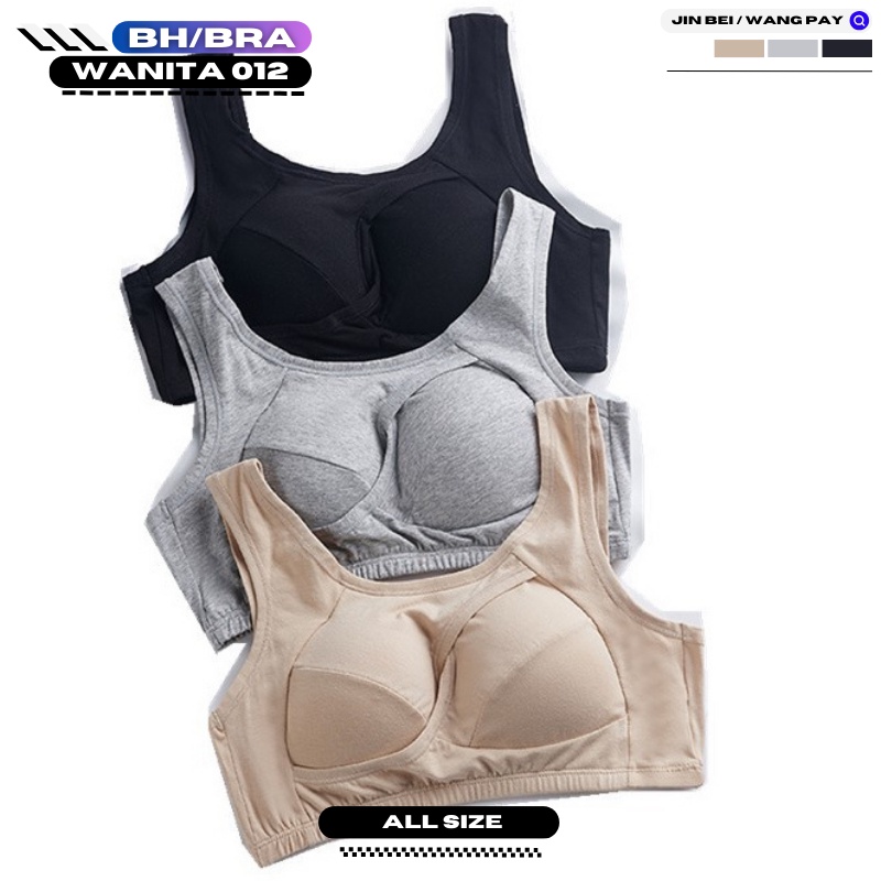 Bra / bh wanita 012 busa tipis bh sport kain lembut