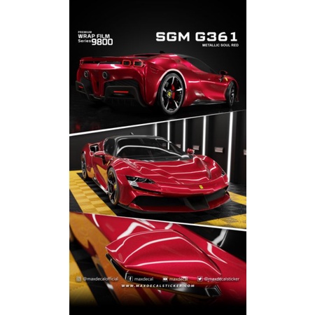 MAXDECAL Premium Wrap Film 9800 - METALLIC SOUL RED