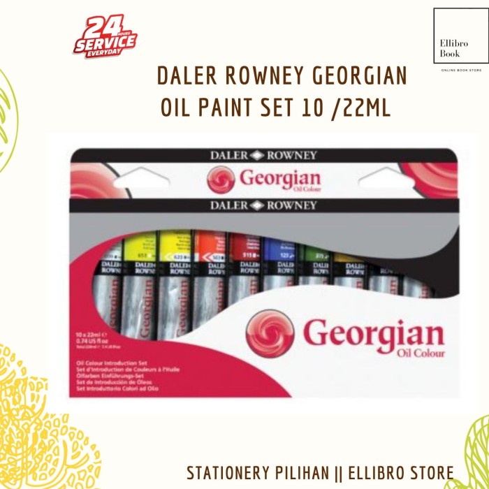 

Daler Rowney Georgian Oil Paint Set 10/22ml