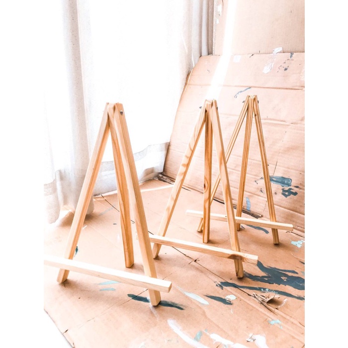 

Terbaru Wooden Easel Bypainters 30X22Cm High Quality Easel Stand Lukis Promo Terlaris