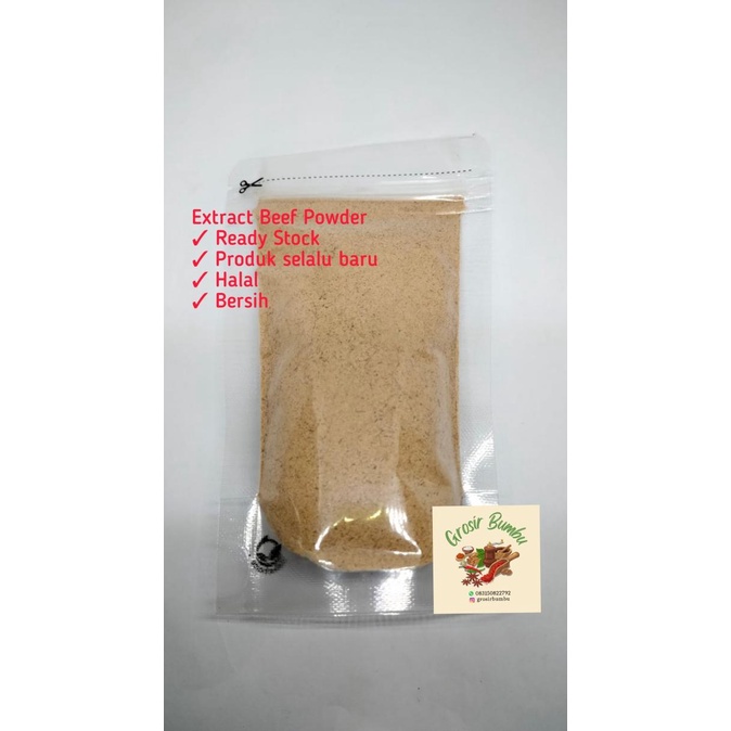 

READY Kaldu Sapi Non MSG 500gram Halal / HALAL Beef Extract Powder