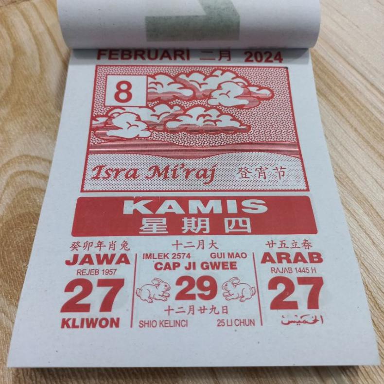

[ZZR] 1SET KALENDER HARIAN SOBEK SEDANG+TATAKAN 2024 GASS