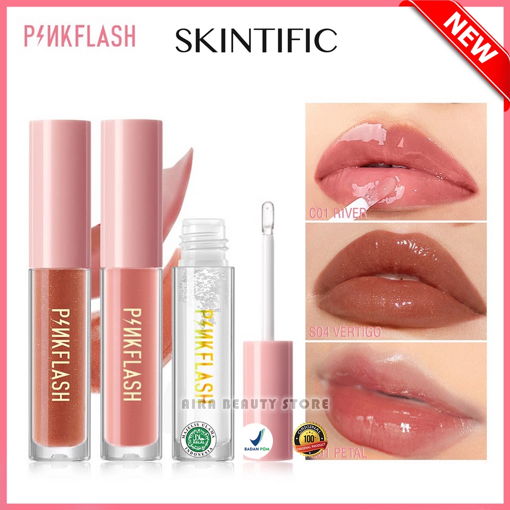 Pinkflash Lasting Glossy Lip Gloss Original BPOM