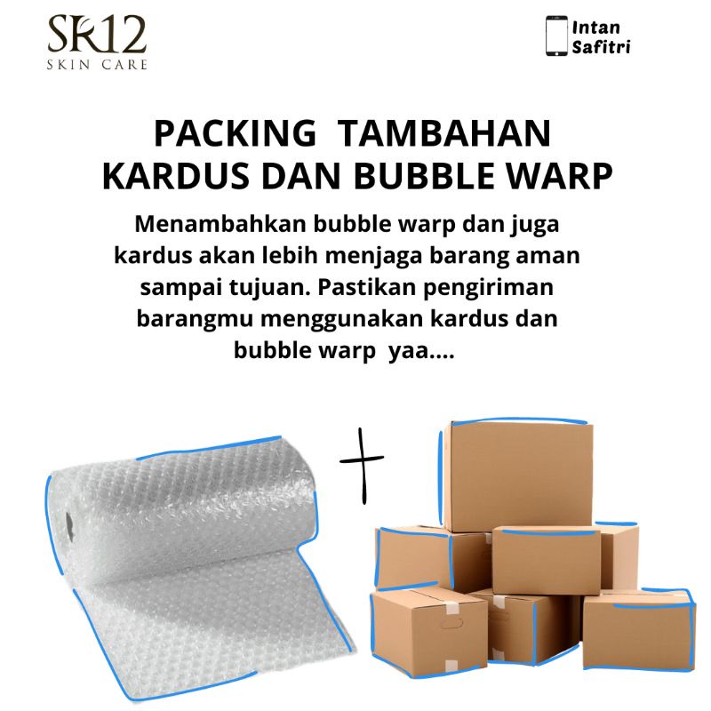 

PACKING TAMBAHAN KARDUS DAN BUBBLE WARP