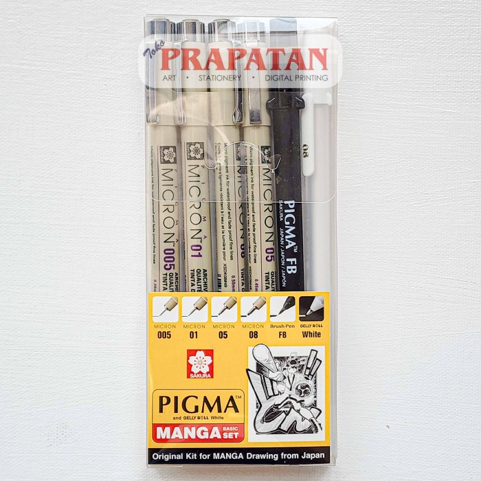 

Promo Sakura Pigma Micron Drawing Pen Manga Basic & Intermediate Set