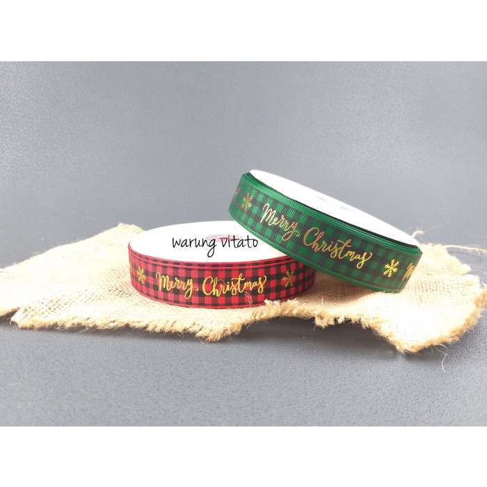 Promo Pita Natal Kotak2 / Pita Hampers Natal / Pita Natal Kotak