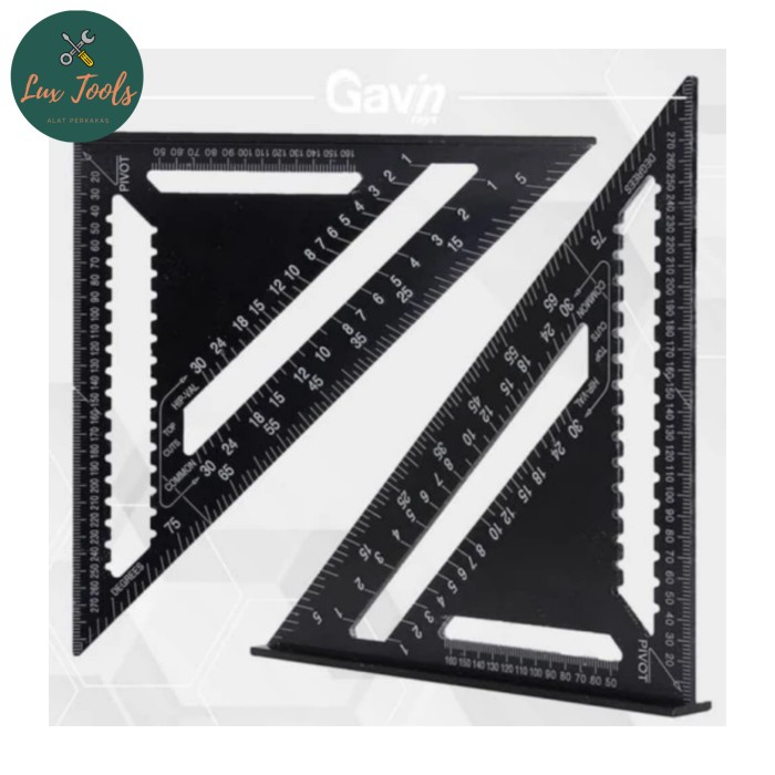 

Promo Speed Square 12 Inch Besar 30Cm Penggaris Segitiga Woodworking Premium