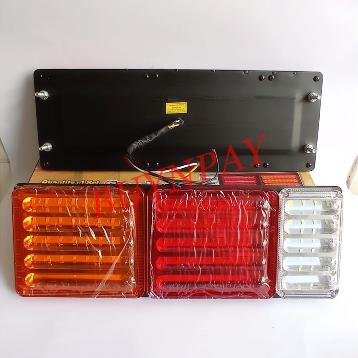 Cod - Lampu Stop Lamp Truk Tronton Fuso Universal Led Dny 105 Flash 2Pc Kode 023