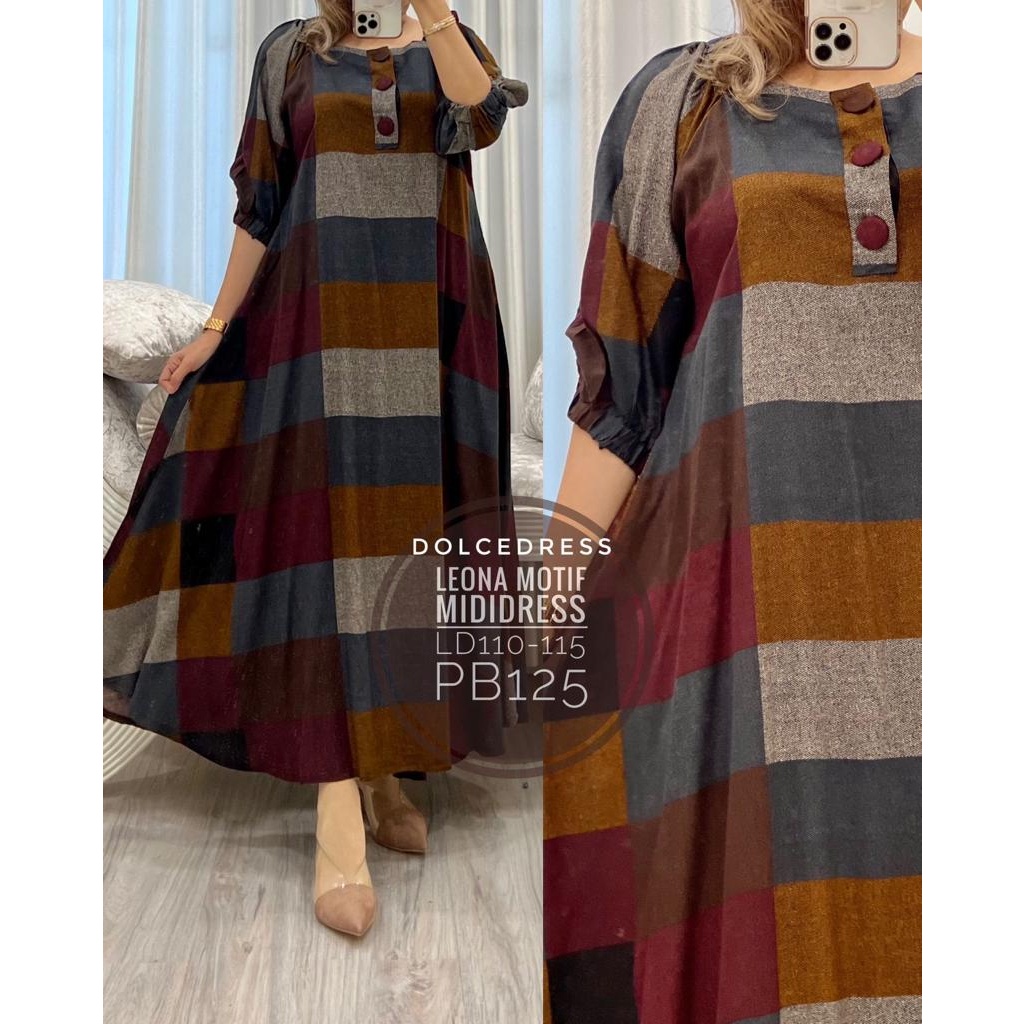 [LIMITED] BEST PRODUCT Daster Arab Leona kotak by DolceDress