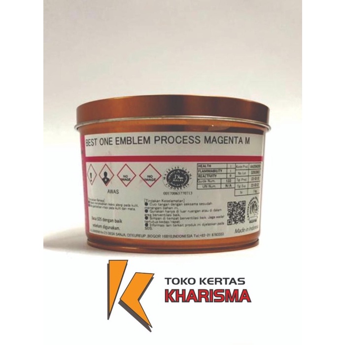 

For Sale Tinta Cetak , Cemani Toka , Best One Emblem Process Magenta M New Original