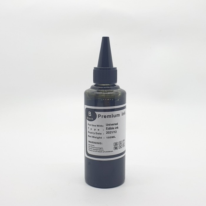 

Asli Tinta Edible / Tinta Food Grade Black Eroink 100 Ml Ori