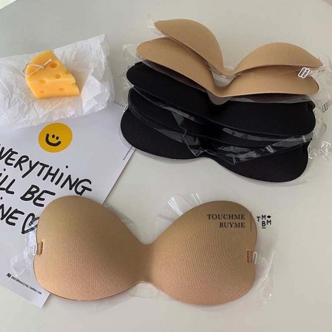 Invisible bra tempel cup bra bh push up payudara boobs pads skin black