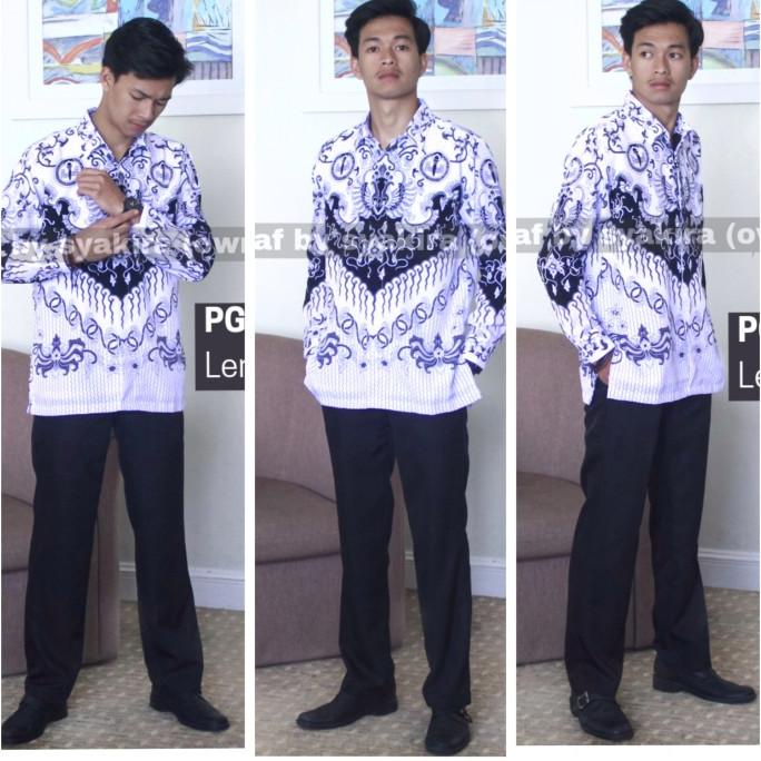 baju batik pgri wanita dan pria