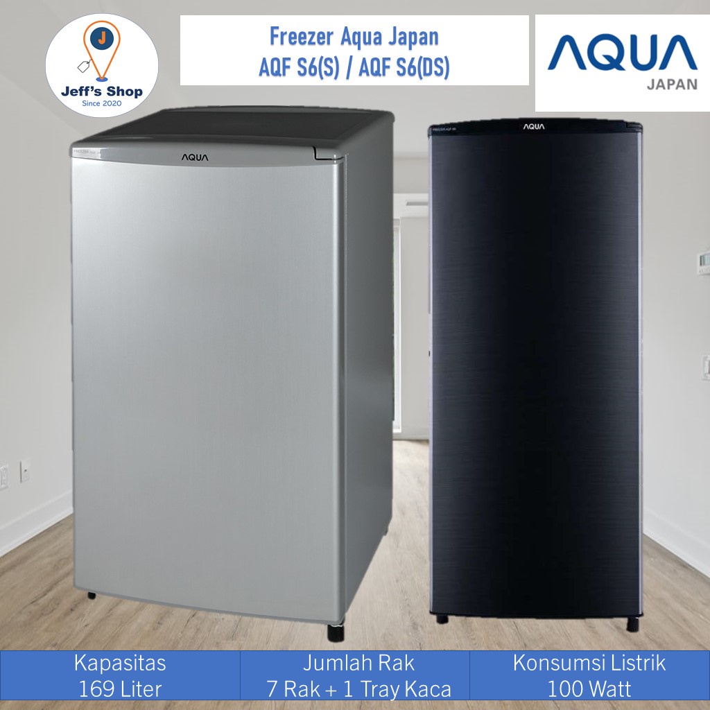 kulkas Produksi / Freezer Aqua Japan [169 Liter] AQF S6(S) / AQF S6(DS)