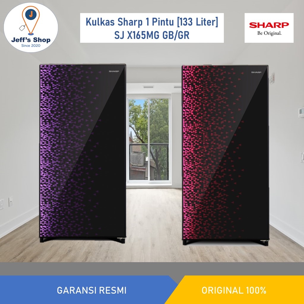 Sharp Kulkas 1 Pintu [133 Liter] SJ X165MG GB / SJ X165MG GR
