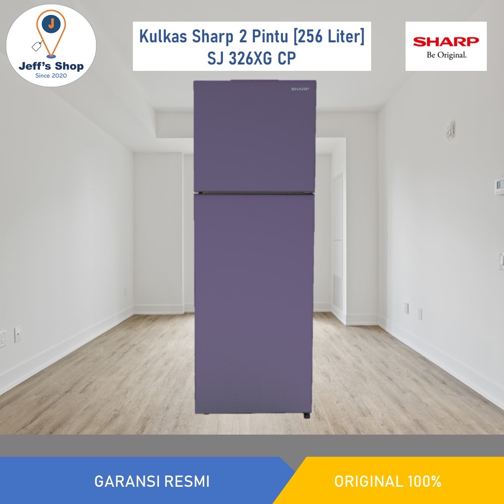 Sharp Kulkas 2 Pintu [256 Liter] SJ 326XG CP