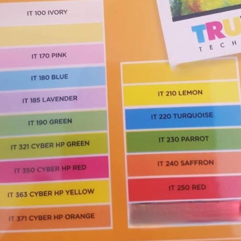 

New Kertas warna SIDU A4 80gr HVS spectra 1rim 1warna ,.