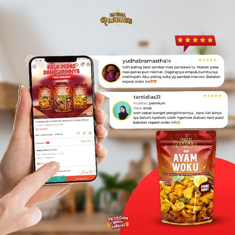 

Paket Komplit Sambal Mak Pandawa @100Gr