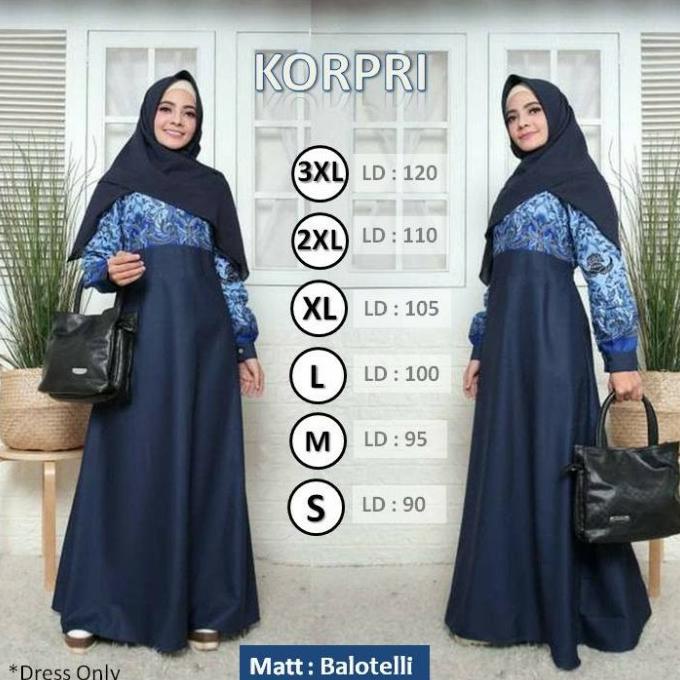 seragam korpri gamis PNS syari sergam guru dress gamis korpri