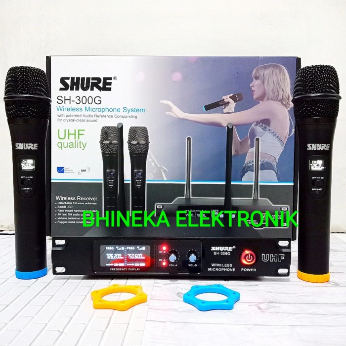 mic wireless Shure SH 300G sh300g sh 300 g 2bh mic handheld