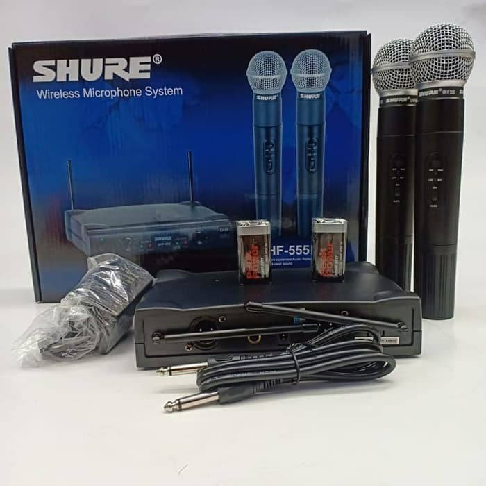 MIC WIRELESS SHURE UHF 555 / UHF555 HANDELD MIC GRADE A