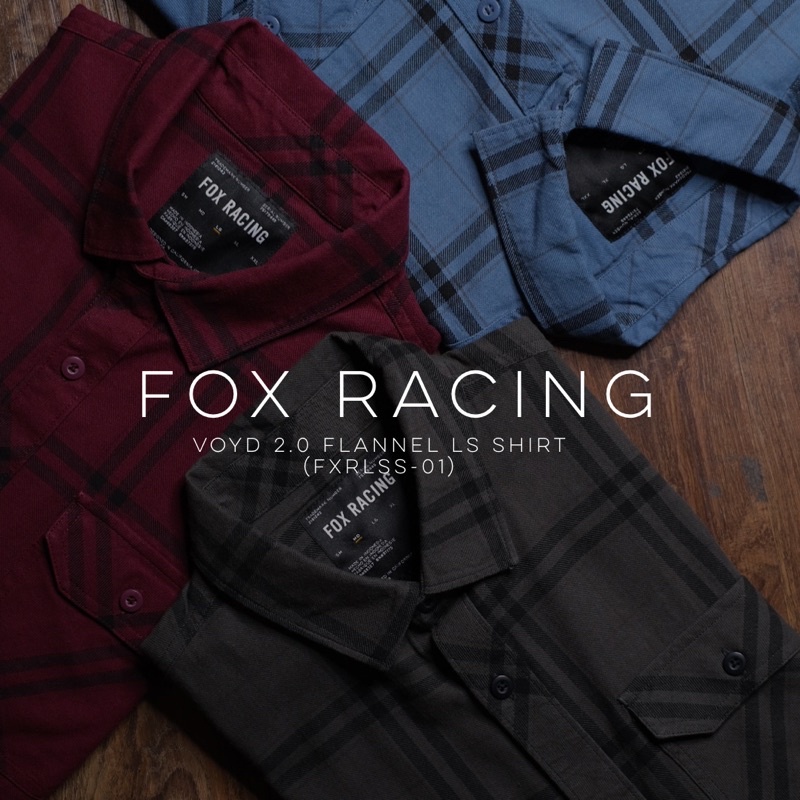 Kemeja Fox Racing Voyd 2.0 Flannel Ls Shirt Fxr-Lss-01