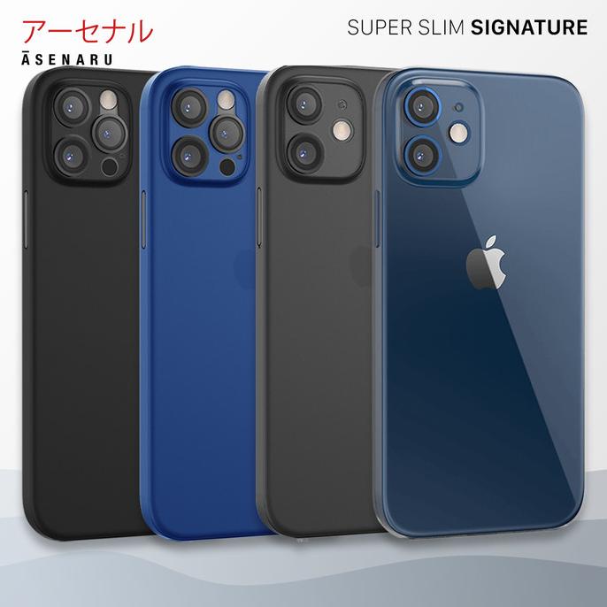 SALE Asenaru iPhone 12 Mini/Pro/Max Case Super Slim Signature Casing Termurah