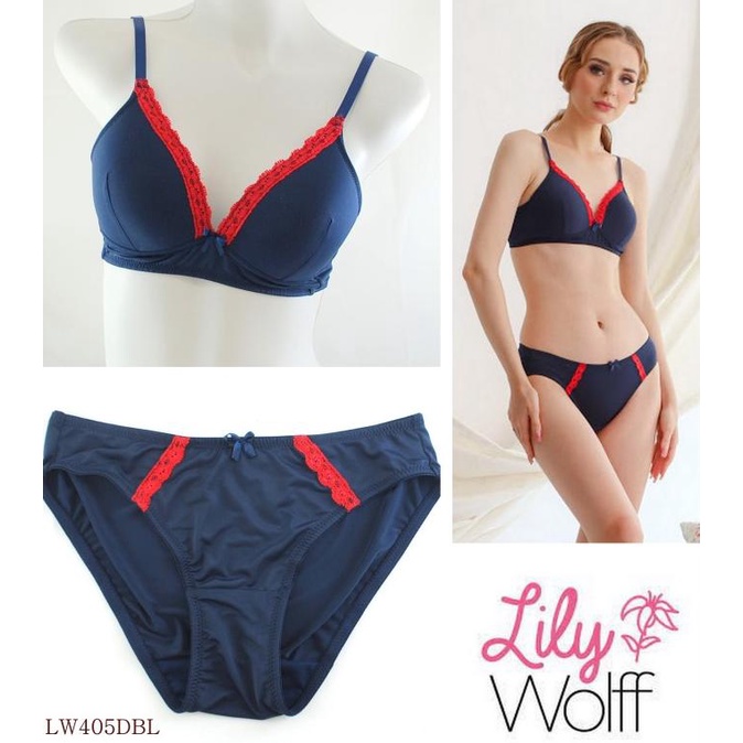 NEW BRASET LILY WOLFF, TANPA KAWAT, FULL CUP, SUPER LEMBUT LW405DBL