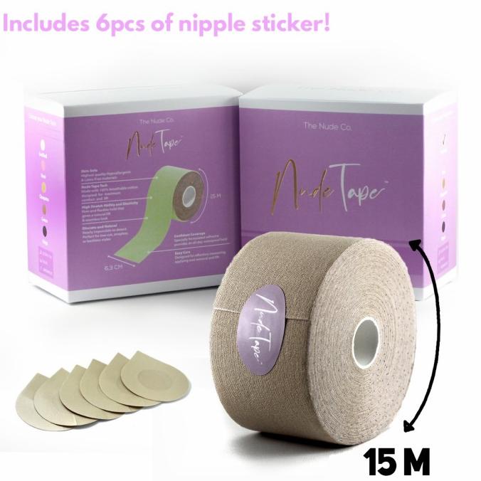Nude Tape SEASHELL - Boobs Nipple Body Tape Cover Bra Wanita