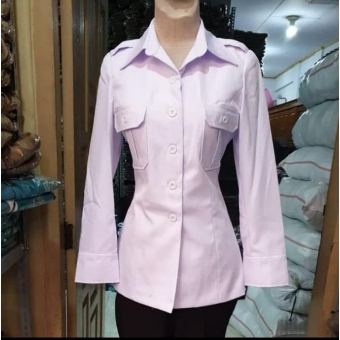 seragam pdh wanita putih panjang seragam pns putih wanita premium