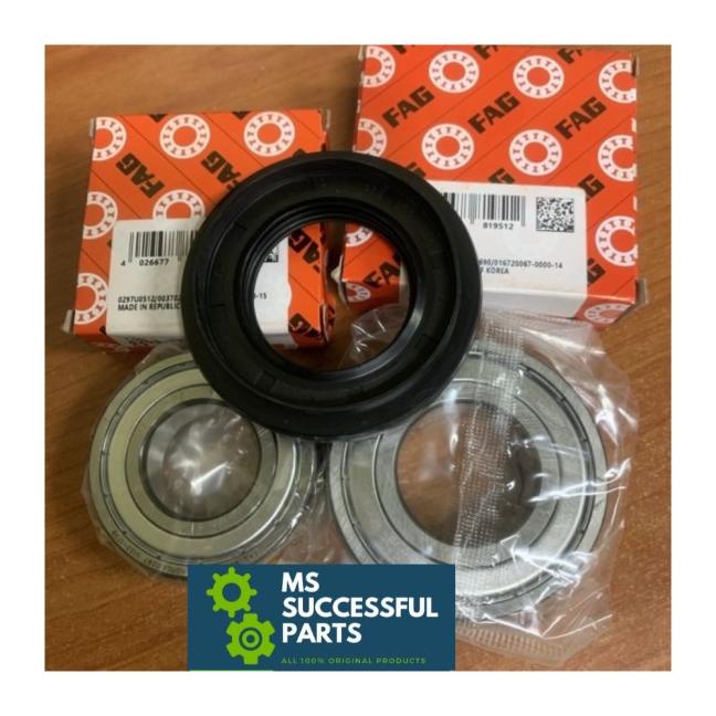 Baru BEARING SET MESIN CUCI LG F8008NMCW 8 KG FAG ORIGINAL KX 154