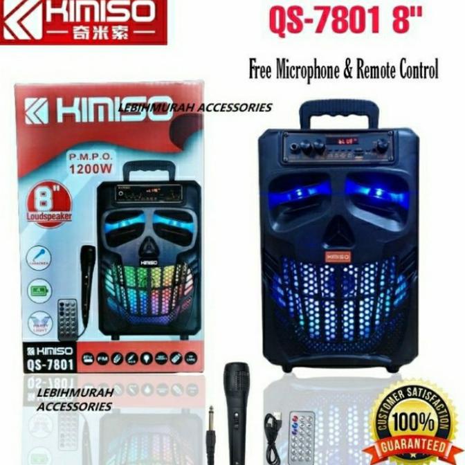 SPEAKER KIMISO QS7810 / SPEAKER BLUETOOTH KIMISO QS 7801 GRATIS MIC