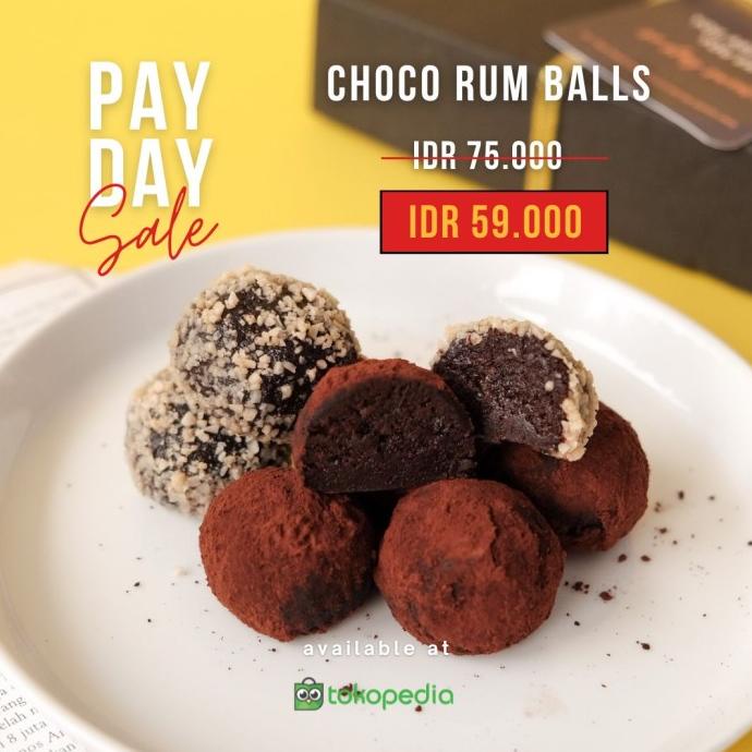 

Big Sale Premium Choco Rum Ball - Drt / Gift Box / Coklat / Rumballs Pengiriman Cepat