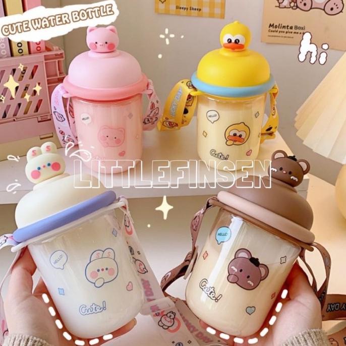 Ready Botol Minum Lucu/Botol Minum Unik/Botol Minum Tutup Lucu Limited Edition