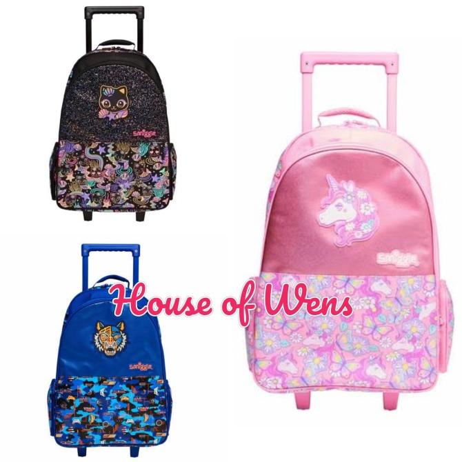 Smiggle Hey Light Up Trolley Backpack - Tas Trolley Anak Sd Original Terbaik