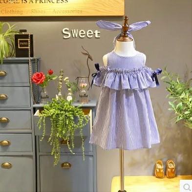 tokyoberry RIANI SABRINA BLUE BAJU ANAK PEREMPUAN IMPORT casual korea