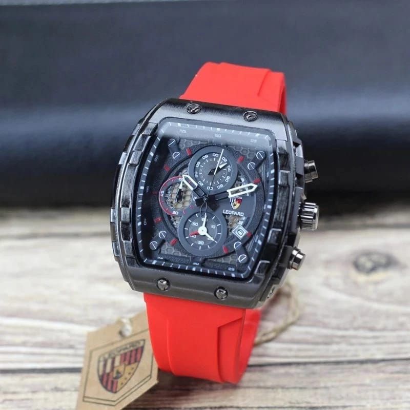 Jam Tangan Pria SPORT Analog Original Leopard Waterproof 3 ATM BERGARANSI - TERBARU