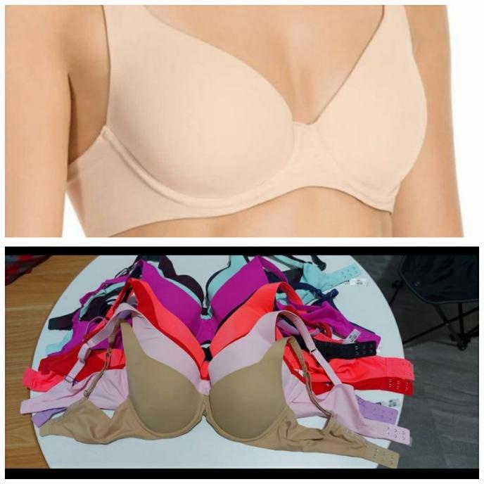BONDS T-SHIRT DEMI BRA SEAMLESS SUPER SOFT SIZE 32BCE / DD 34ABCE / DD