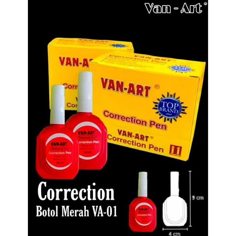 

Miliki - ( 1 KOTAK ISI 12) Correction fluid, tip ex cair Botol merah, correction pen botol merah, stipo !!